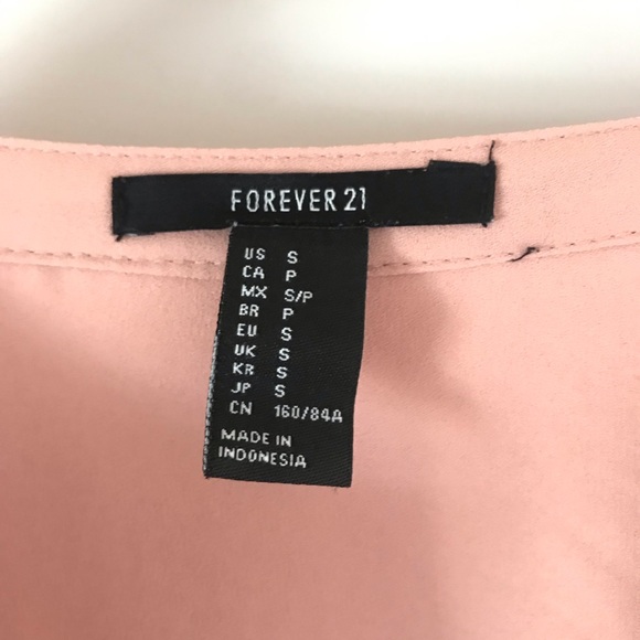 Forever 21 Flounce Neck Blouse - Picture 2 of 2